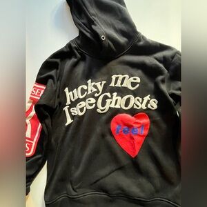Trendy, Kanye West, Unisex Hoodie — Lucky Me I See Ghost